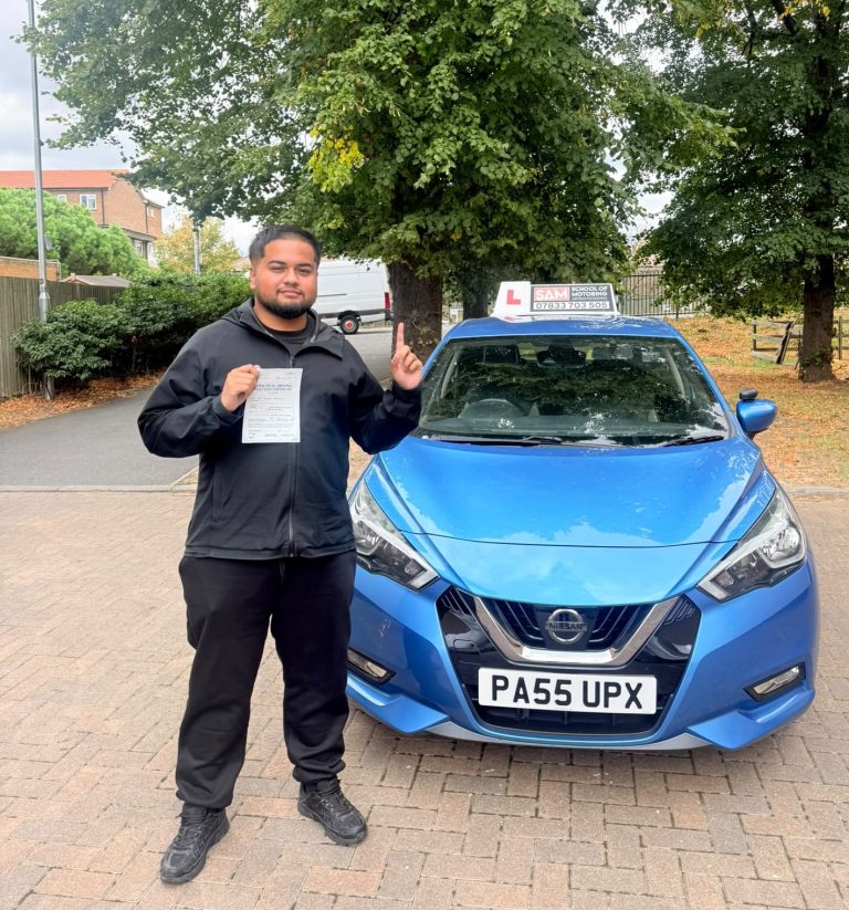 Learner driver with Sam’s Driving School in Dagenham, east London