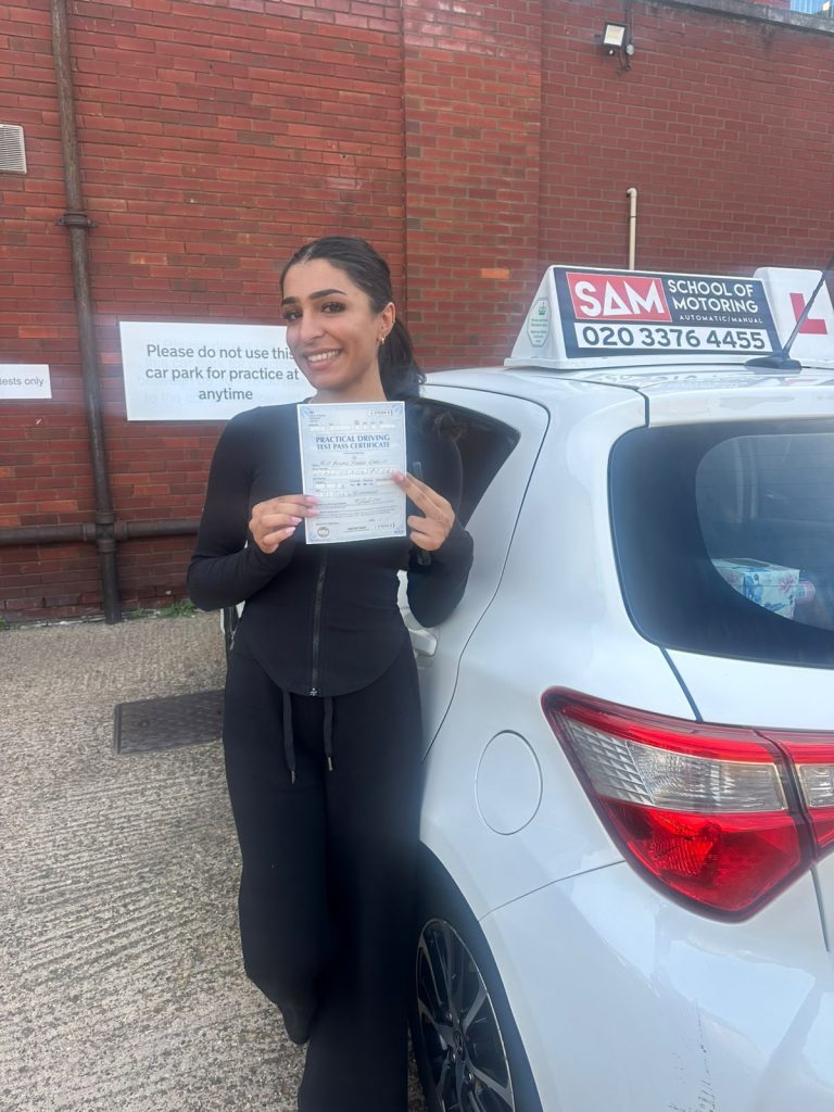 Learner driver with Sam’s Driving School in Dagenham, east London